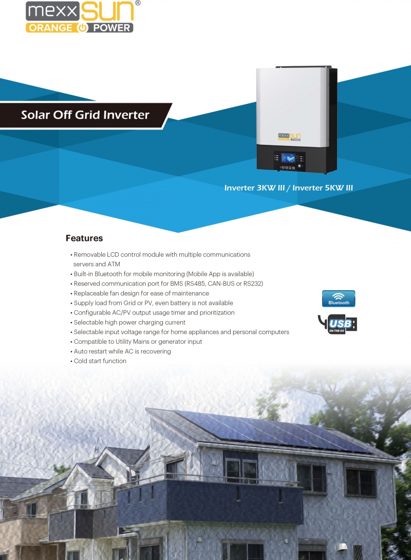 Tam sinüs akıllı 48V 5000W III (VM III-5000) (450-500VDC) - 1