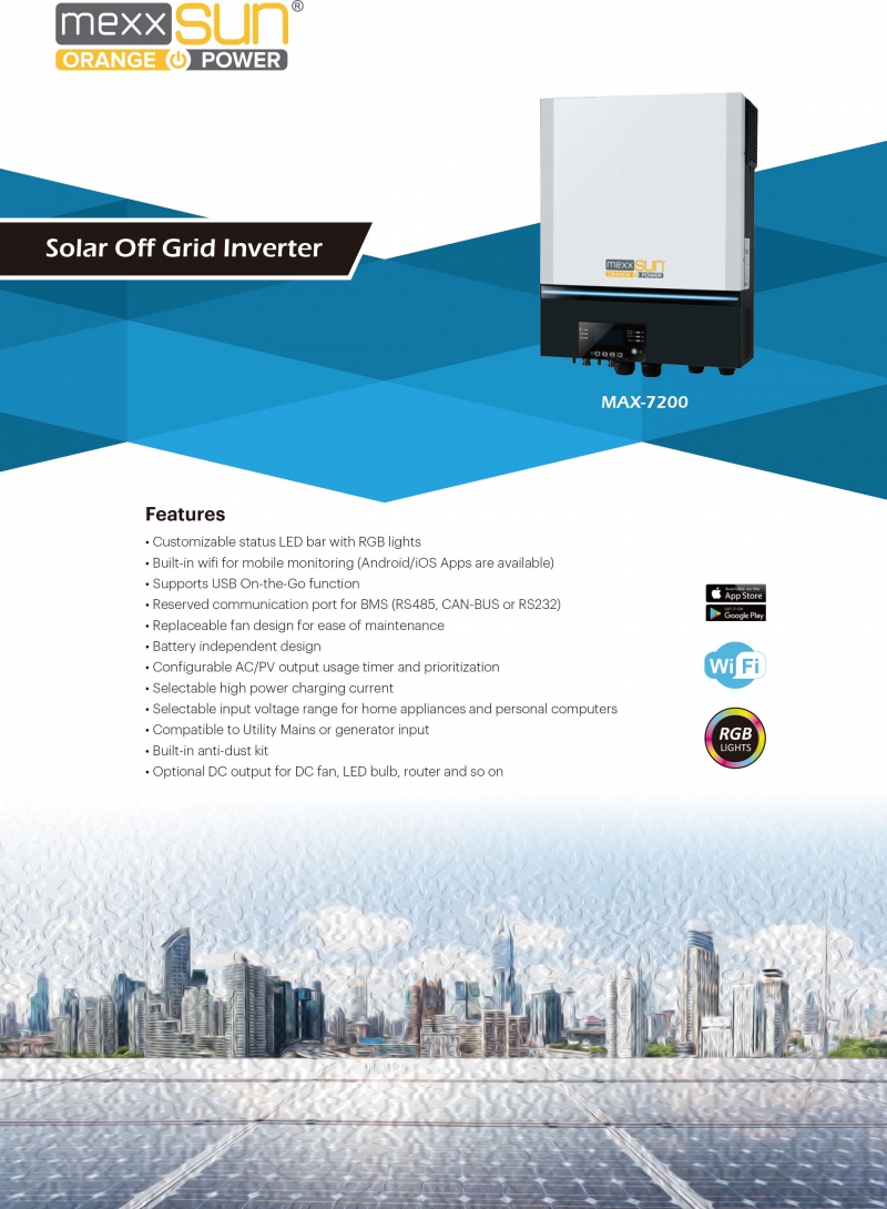 Tam sinüs akıllı 48V 7200W (MAX-7200) - 1