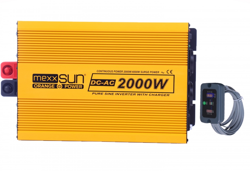 12V-Pure Sine Inverter with Charger YX-2000W-CS (Remote)