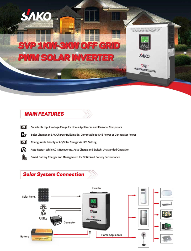 SVP-3KW Tam Sinüs Akıllı 24V 3000W  - 1