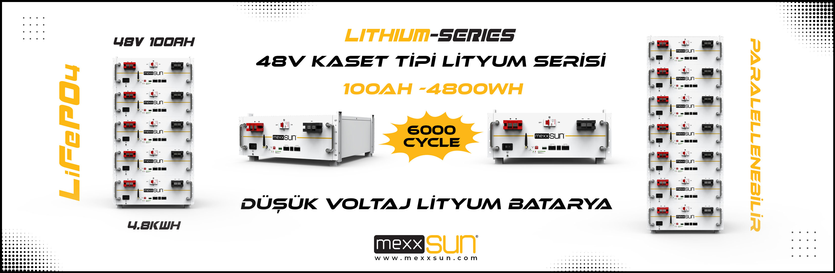 Kaset tipi Lityum Batarya Serisi