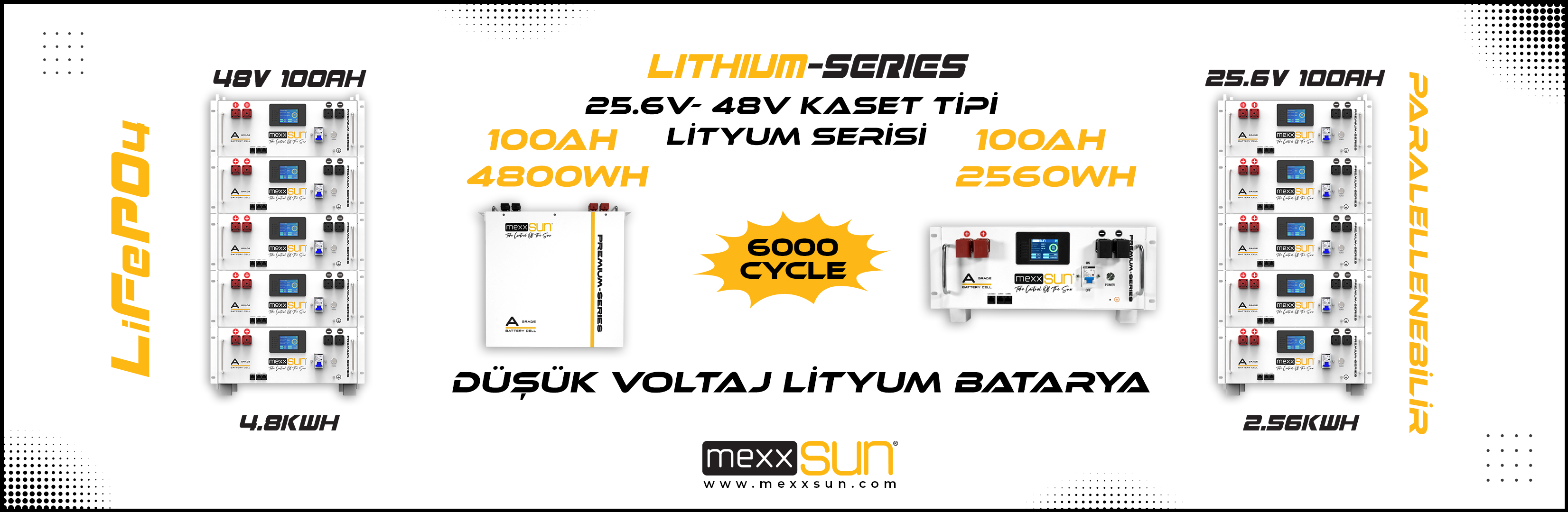 Kaset tipi Lityum Batarya Serisi