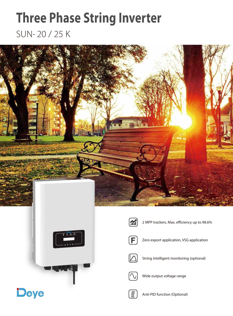 PV Inverter SUN-25K-G03 - 1