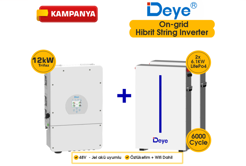 PV Hybrid Package Inverter & Battery 12kW 3P