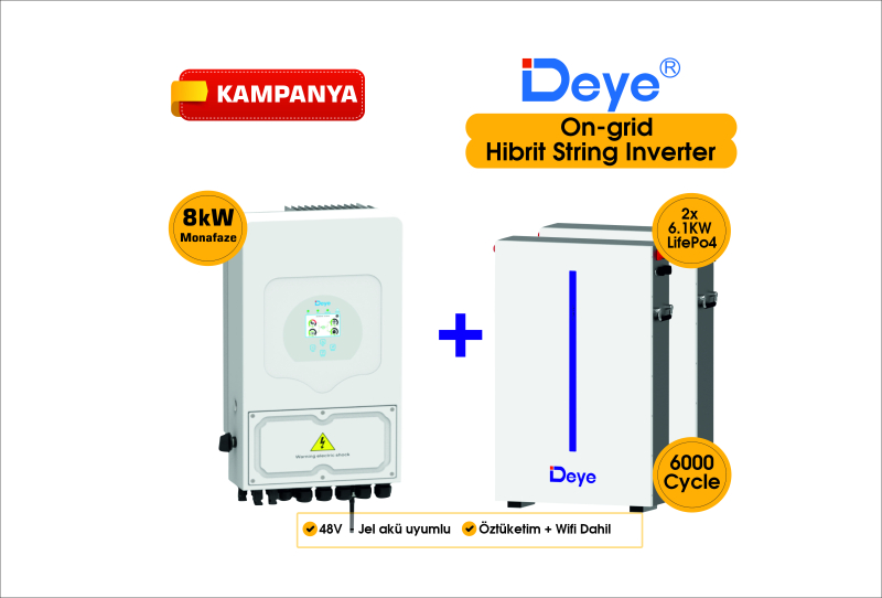 PV Hybrid Package Inverter & Battery 8kW 
