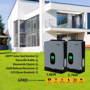 E-SUN 2.7kW / 24V Tam Sinüs Akıllı Voc 30-400 VDC