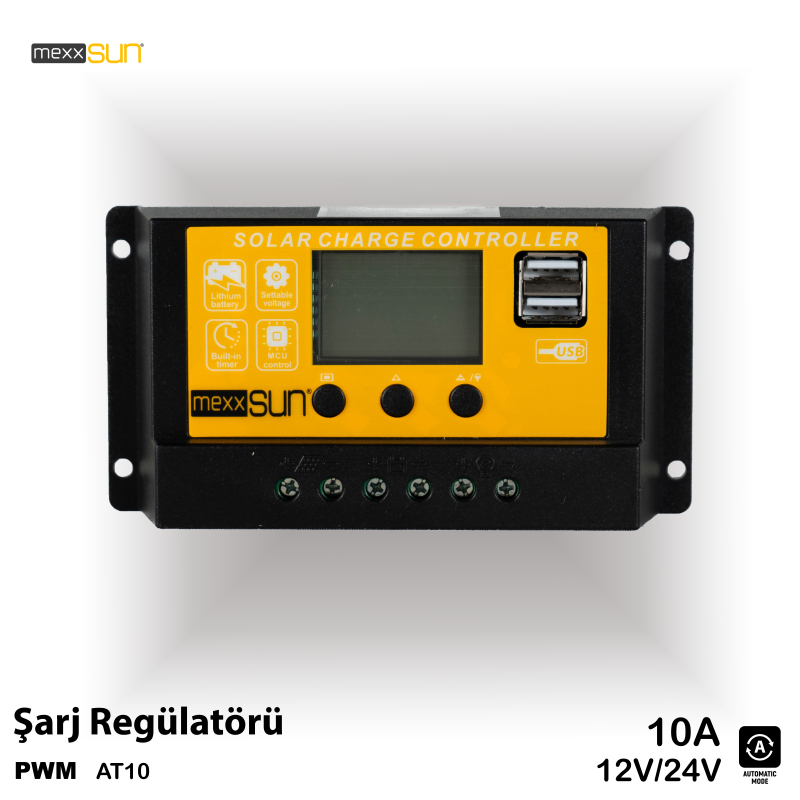 Solar Charge Controller AT10 10A 12V/24V AUTO