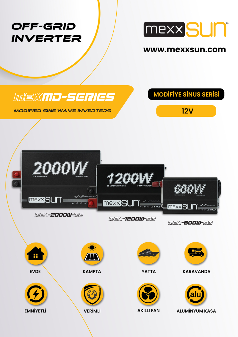 Modifiye sinüs 12V 1200W - 1