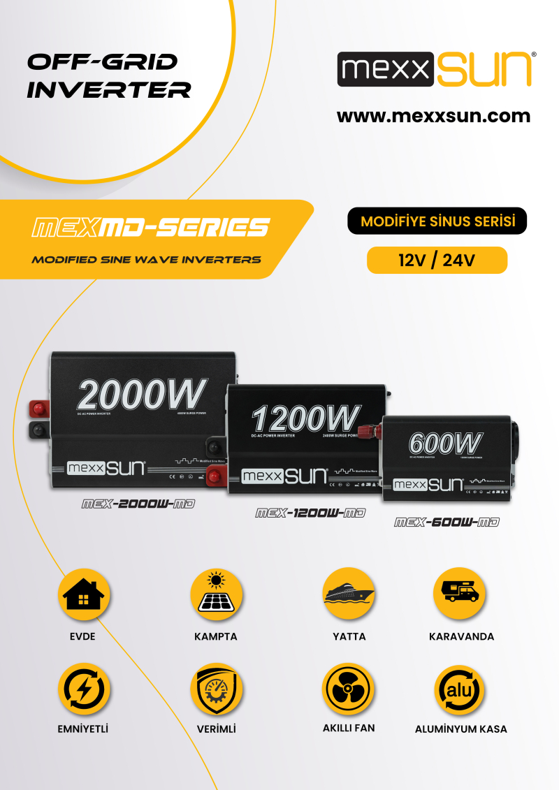 Modified Sine Wave Inverter 24V 1200W - 1