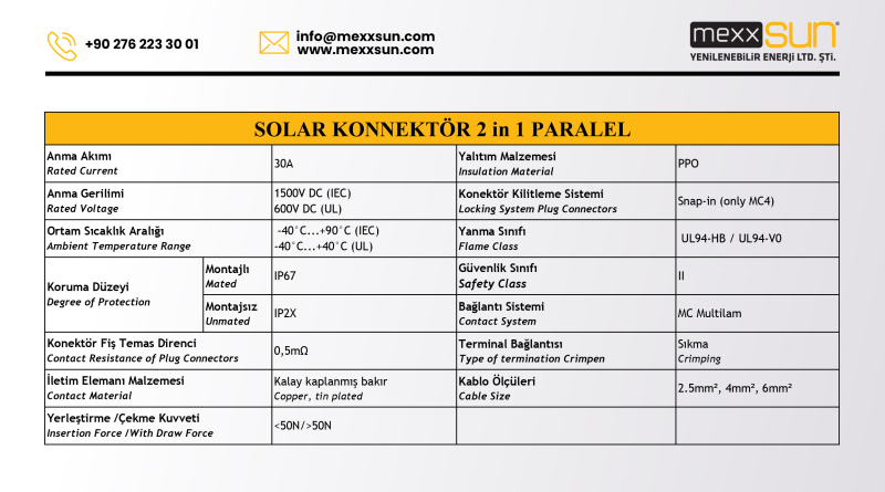 Solar Connector 2 in 1 Parallel (10 pcs) - 1