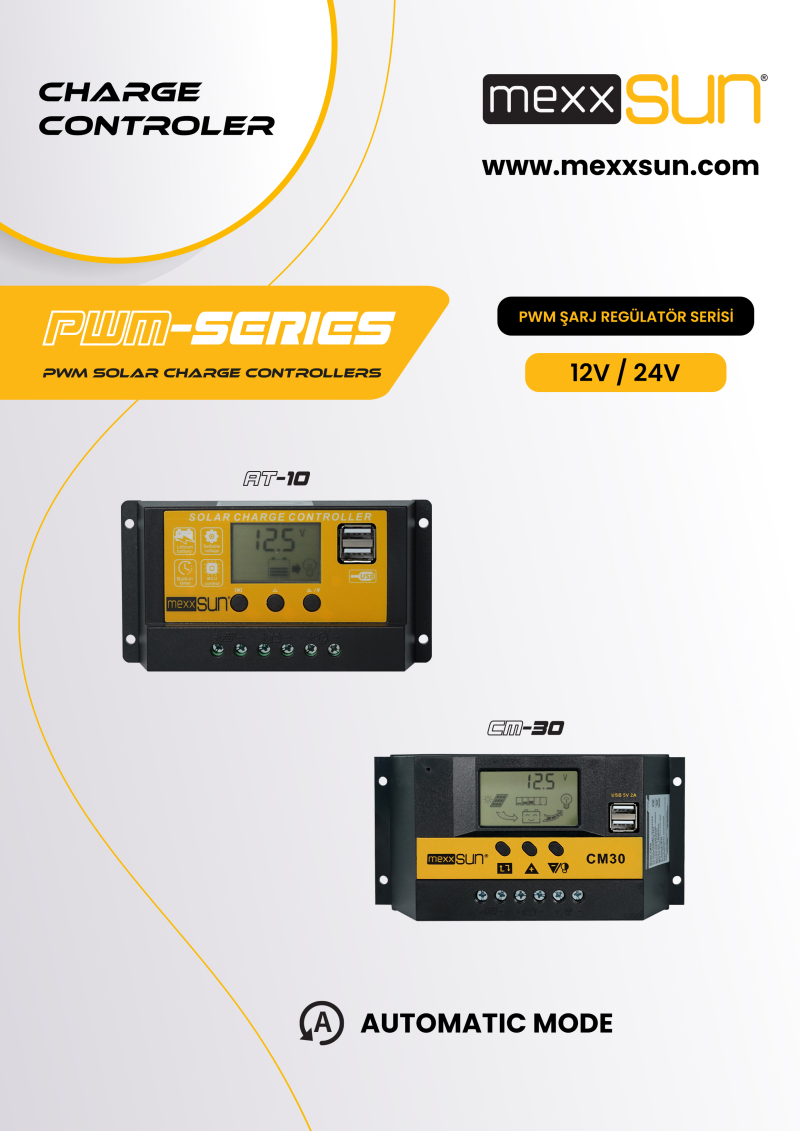Solar Charge Controller CM30 30A 12V/24V AUTO - 1