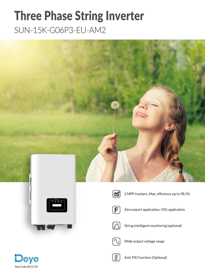 PV Inverter SUN-15K-G06P3-EU-AM2 - 1