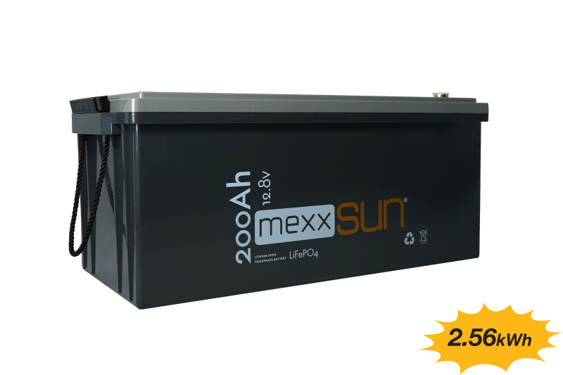 MEXXSUN Lithium Battery 12,8V 200Ah (LiFePo4) 2560Wh