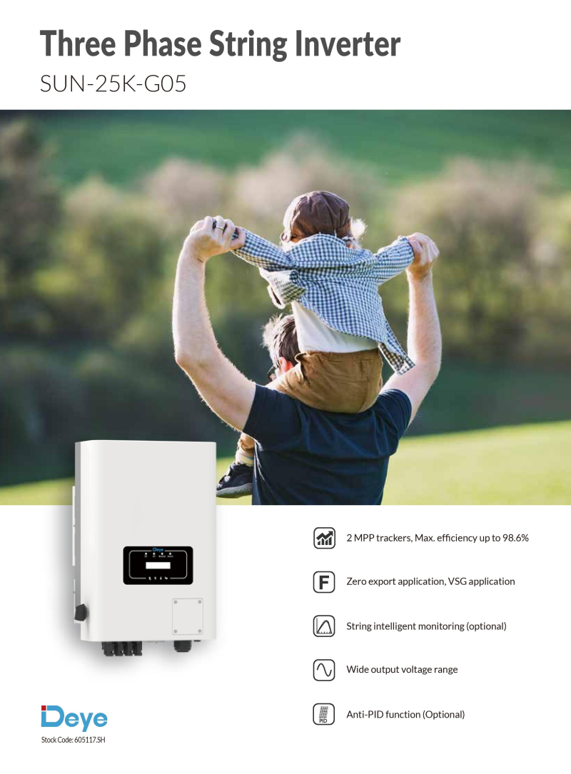PV Inverter SUN-25K-G05 - 1