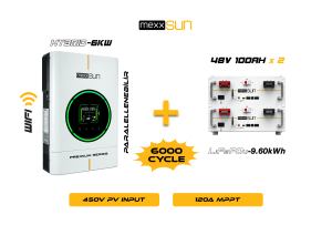 Mexx 6KW Inverter + 2x48V 100Ah Lityum Akü Off-Grid Hibrit Paketi