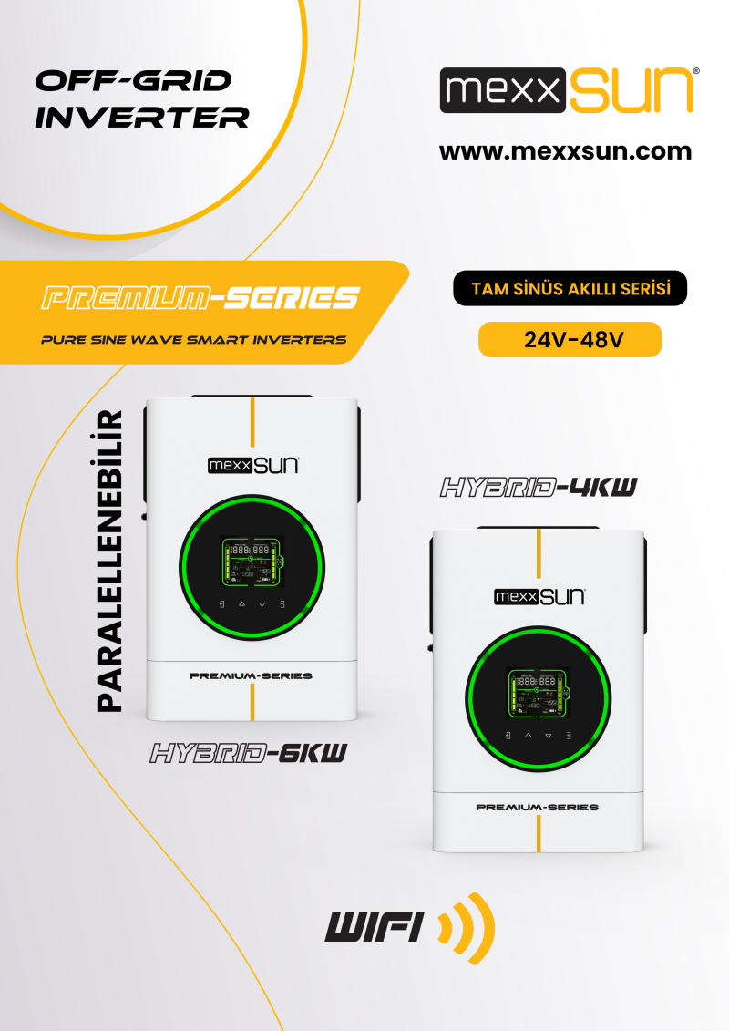 MEXX-P6kW - Premium 48V 6kW (Paralel /Wi-Fi/ Dual Output) - 1