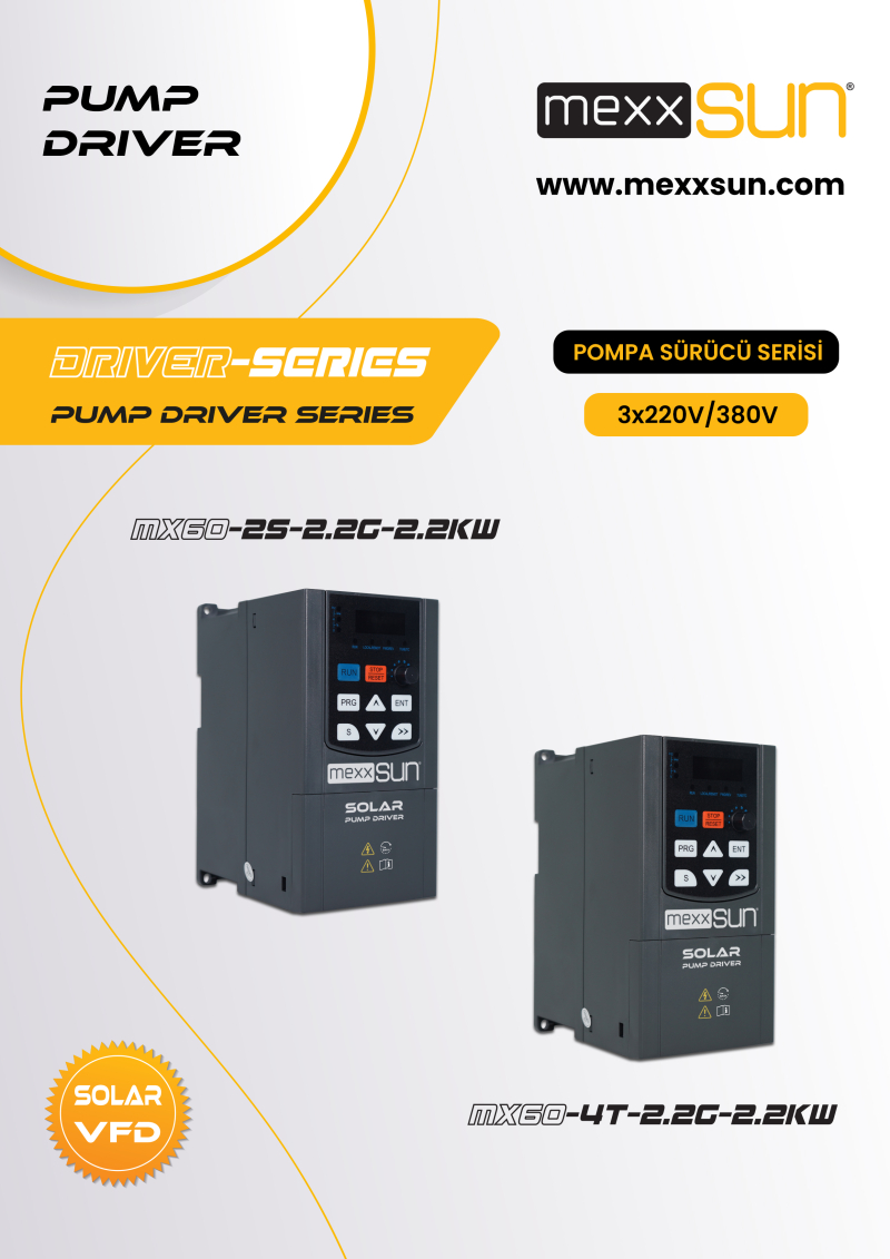 3Hp (2,2 kW) Solar Pompa Sürücüsü (Trifaze) - 1