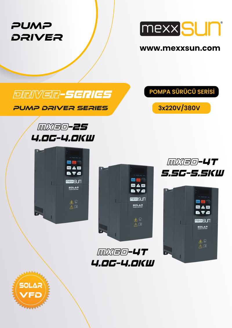 5,5Hp (4 kW) Solar Pompa Sürücüsü (Trifaze) - 1