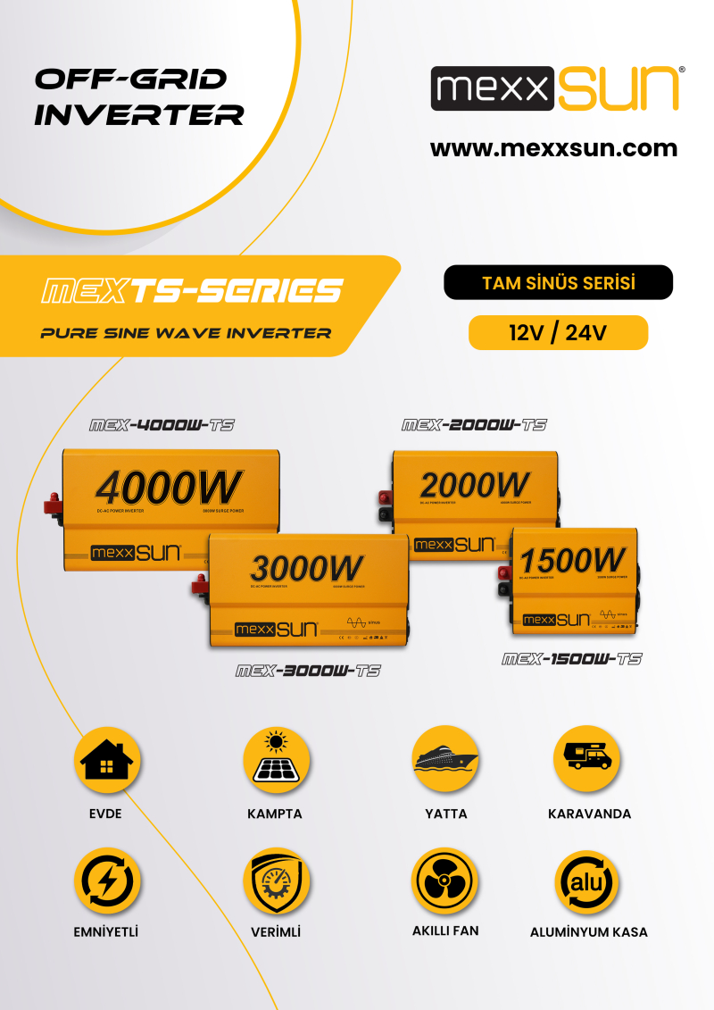 Tam sinüs 24V 1500W - 1