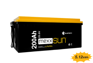 MEXXSUN Lityum Akü 25,6V 200Ah (LiFePo4) 5120Wh