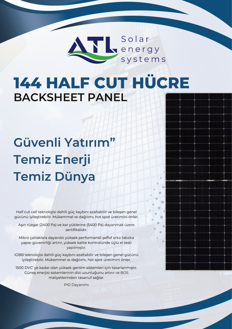 550WP M10 10BB HC-MB GÜNEŞ PANELİ - 1