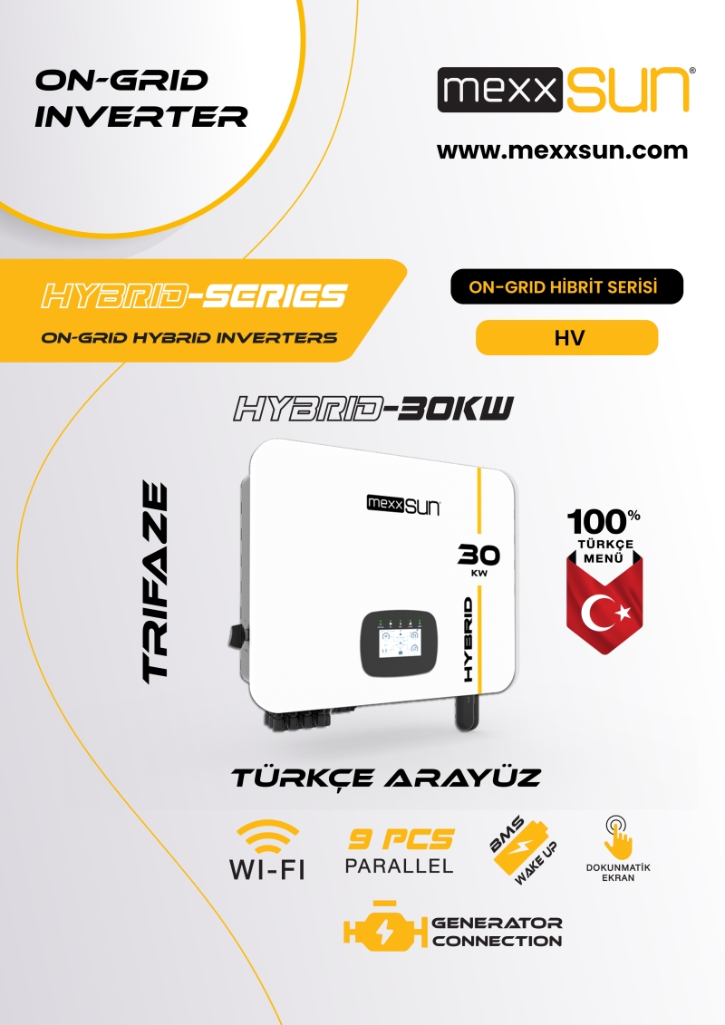 MEXXSUN 30 KW Hibrit HV inverter - 1