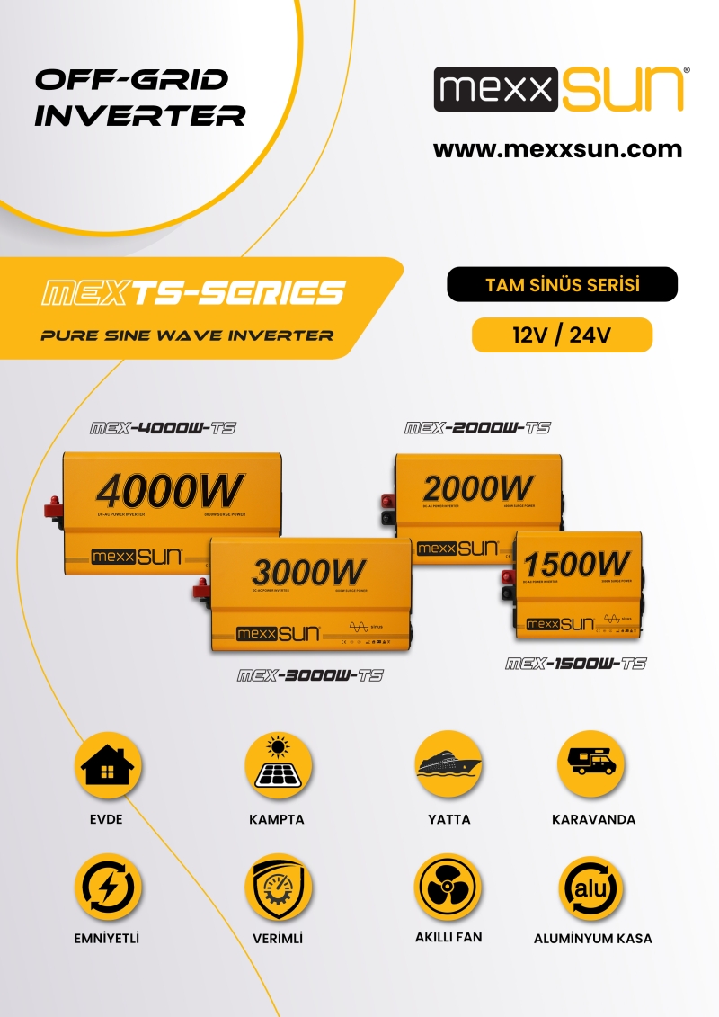Pure Sine Wave Inverter 12V 2000W - 1